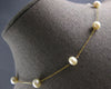 ESTATE AAA PEARL 14KT YELLOW GOLD 3D BY THE YARD FUN LOVE NECKLACE #27231