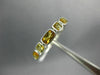 ESTATE 1.05CT AAA CITRINE 14KT WHITE GOLD 3D 5 STONE CUSHION CUT SQUARE FUN RING