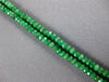 ESTATE LONG 23.0CT AAA EMERALD GOLD FILLED 3D CLASSIC MULTI BEAD FUN NECKLACE