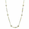 ESTATE 7.18CT AAA MULTI GEM & PEARL 14K YELLOW GOLD 3 STONE BY THE YARD NECKLACE