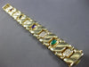 LARGE 8.83CT DIAMOND & AAA MULTI COLOR GEM 14KT YELLOW GOLD CUFF BRACELET #27930