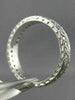 ESTATE .40CT DIAMOND 18KT WHITE GOLD 3D ETERNITY WEDDING ANNIVERSARY RING #1185