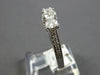 1CT DIAMOND 14KT WHITE GOLD 3 STONE PAST PRESENT FUTURE WEDDING ANNIVERSARY RING