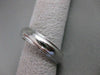 ESTATE PLATINUM CLASSIC SOLID MILGRAIN WEDDING ANNIVERSARY MENS BAND RING #20431