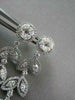 ANTIQUE 4.76CT DIAMOND MARQUISE & ROUND 14KT WHITE GOLD LEAF DROP EARRINGS 21686