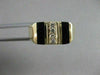 ESTATE .08CTW DIAMOND BLACK ONYX 14KT YELLOW GOLD STRIPE MENS RING F/G VS #20702