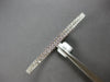 WIDE 3.73 CT DIAMOND 14KT WHITE GOLD 2 ROW ETERNITY CUFF TENNIS BANGLE BRACELET