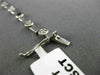 ESTATE 1.0CT ROUND DIAMOND & AAA SAPPHIRE 14KT WHITE GOLD BAMBOO BRACELET #22487