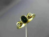 ESTATE .45CT DIAMOND & AAA SAPPHIRE 14KT YELLOW GOLD 3D ENGAGEMENT RING #26230