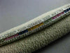 ESTATE 5.04CT DIAMOND & AAA MULTI COLOR SAPPHIRE 14KT WHITE GOLD TENNIS BRACELET