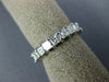 3.0CT DIAMOND 14K WHITE GOLD 3D PRINCESS ETERNITY WEDDING ANNIVERSARY RING 19900