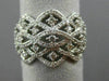 EFFY WIDE 1.15CT ROUND DIAMOND 14K WHITE GOLD 3D INIFINITY OPEN WAVE ETOILE RING