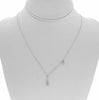 .11CT DIAMOND 14KT WHITE GOLD 3D GUITAR MUSICAL NOTE BY THE YARD FUN NECKLACE