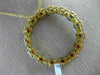 ESTATE LARGE 1.20CT MULTI COLOR SAPPHIRE 14KT YELLOW GOLD CIRCLE OF LIFE PENDANT