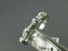ANTIQUE .35CT DIAMOND 14KT WHITE GOLD 3 STONE BAGUETTE ANNIVERSARY RING #ELV19