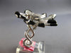 EXTRA LARGE 2.44CT DIAMOND & BLACK ENAMEL 18K WHITE GOLD STARBURST COCKTAIL RING