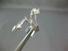 ESTATE EXTRA LARGE 1.03CT DIAMOND 18KT WHITE GOLD CLUSTER CRISS CROSS LEAF RING