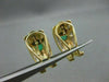 ESTATE .80CT DIAMOND & EMERALD 14KT YELLOW & WHITE GOLD CLIP ON EARRINGS #21748