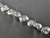 ESTATE 1.79CT DIAMOND 14KT WHITE GOLD PAST PRESENT FUTURE ETOILE BRACELET #18270