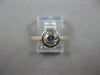 ANTIQUE .85CT OLD MINE DIAMOND 14KT 2 TONE GOLD SOLITAIRE ENGAGEMENT RING #27990