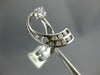 LARGE .71CT DIAMOND 14KT WHITE GOLD 3D SOLITAIRE LOVE KNOT INFINITY FUN RING