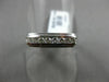 ESTATE .30CT DIAMOND 14KT WHITE GOLD 3D 8 STONE CHANNEL WEDDING ANNIVERSARY RING