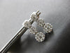 1.0CT DIAMOND 14KT WHITE GOLD 3D PAST PRESENT FUTURE JOURNEY HANGING EARRINGS