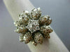 ESTATE LARGE 1.26CT WHITE & CHOCOLATE FANCY DIAMOND 14KT YELLOW GOLD RING #26265