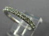 ESTATE .60CT ROUND DIAMOND 14K WHITE GOLD 3/4TH ETERNITY ANNIVERSARY RING #23684