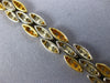 ANTIQUE WIDE 3.0CT DIAMOND 18KT 2 TONE GOLD MARQUISE PAVE TENNIS BRACELET #1491