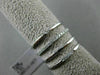 ESTATE LARGE .15CT DIAMOND 18K WHITE GOLD 3D MULTI ROW ETOILE CIRCULAR LOVE RING
