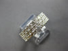 LARGE 2.10CT DIAMOND 14KT WHITE GOLD 3D SEMI ETERNITY WEDDING ANNIVERSARY RING