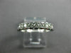 ESTATE .50CT DIAMOND 14KT WHITE GOLD 9 STONE SEMI BEZEL ETOILE ANNIVERSARY RING