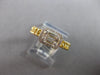 .22CT DIAMOND 14KT YELLOW GOLD ROUND & BAGUETTE SQUARE HALO LOVE KNOT FUN RING