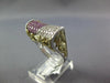 WIDE 1.13CT DIAMOND & AAA SAPPHIRE 18KT WHITE GOLD MULTI ROW FILIGREE BOW RING