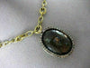 ANTIQUE LARGE 28.86CT FANCY DIAMOND & AAA SMOKY TOPAZ 14KT YELLOW GOLD NECKLACE