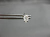 ESTATE .55CT MARQUISE CUT DIAMOND 14KT WHITE GOLD 3D CLASSIC STUD EARRINGS #5163