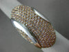 ESTATE EXTRA LARGE 3.23CT PINK DIAMOND 18K WHITE & ROSE GOLD OVAL SHAPE FUN RING