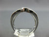 LARGE 1.34CT DIAMOND & AAA EMERALD 14KT WHITE GOLD 3D LOVE KNOT ETOILE FUN RING