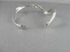ANTIQUE 5.25CTW WIDE 14KT WHITE GOLD WAVY DIAMOND BANGLE BRACELET AMAZING!!!!!!
