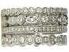 ESTATE LARGE 1.65CT DIAMOND 18KT WHITE GOLD FILIGREE MULTI BAND STACKABLE RING