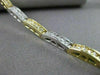ESTATE 1.38CT DIAMOND 14KT WHITE & YELLOW GOLD 3D FILIGREE TENNIS BRACELET #9442