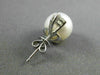 ESTATE .16CT DIAMOND & AAA SOUTH SEA PEARL 18KT WHITE GOLD FLOWER STUD EARRINGS