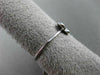 ESTATE .16CT PAVE ROUND DIAMOND 18KT WHITE GOLD 3D BUTTERFLY LOVE RING 6mm WIDE