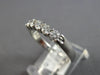 .55CT DIAMOND 14K WHITE GOLD ROUND SHARED PRONG 5 STONE WEDDING ANNIVERSARY RING