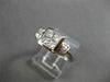 ESTATE WIDE .75CT DIAMOND 18KT WHITE GOLD INVISIBLE PRINCESS SQUARE RING #22114
