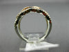 WIDE .59CT DIAMOND 14KT WHITE & ROSE GOLD 3D MULTI ROW INFINITY ANNIVERSARY RING