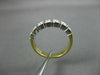 ANTIQUE OLD MINE DIAMOND 14K YELLOW & WHITE GOLD MILGRAIN ANNIVERSARY RING 11473