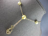 .40CT DIAMOND & AAA GOLDEN SOUTH SEA PEARL 14KT YELLOW GOLD LARIAT LOVE NECKLACE