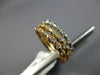 ESTATE .24CT DIAMOND 18KT TRI COLOR GOLD CLASSIC ROPE DESIGN STACKABLE FUN RING